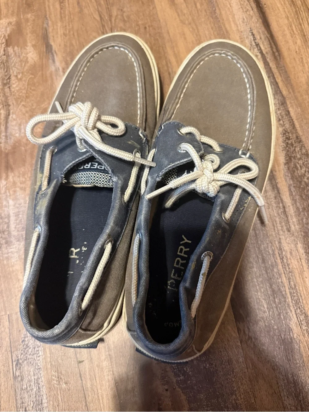 Sperry Brown and Tan Men’s Boat Shoes
